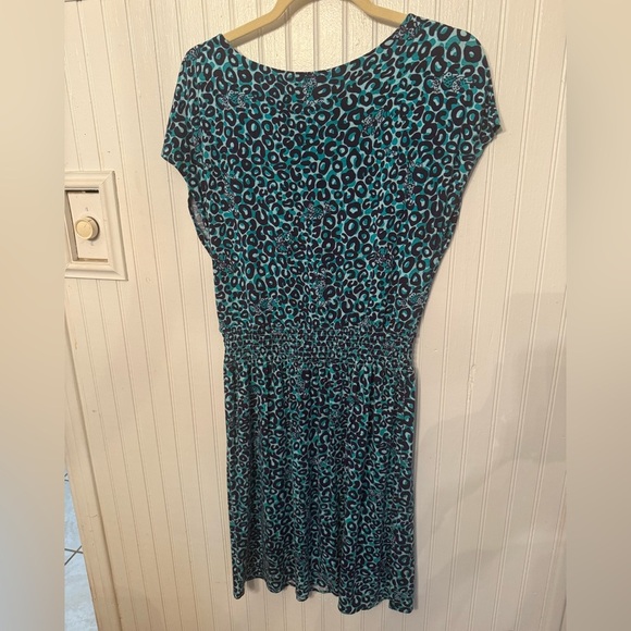 Lilly Pulitzer Animal Print Cap Sleeve Casual Medium Dress - Picture 4 of 5